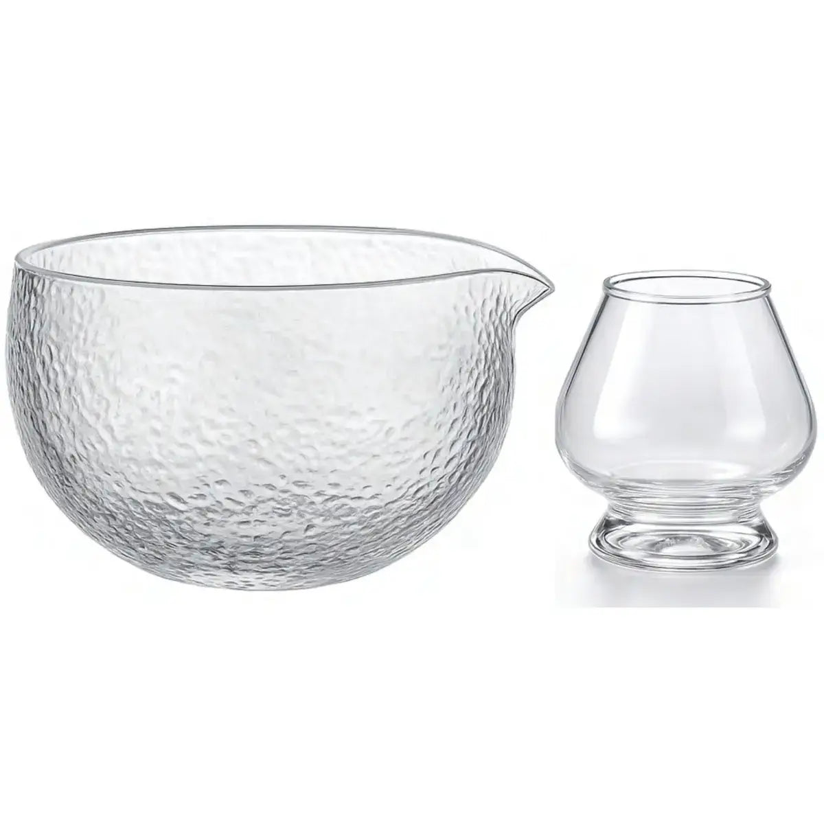Ensemble bol à matcha et support à chasen en verre Ice Glas 450 ml, Goodwei