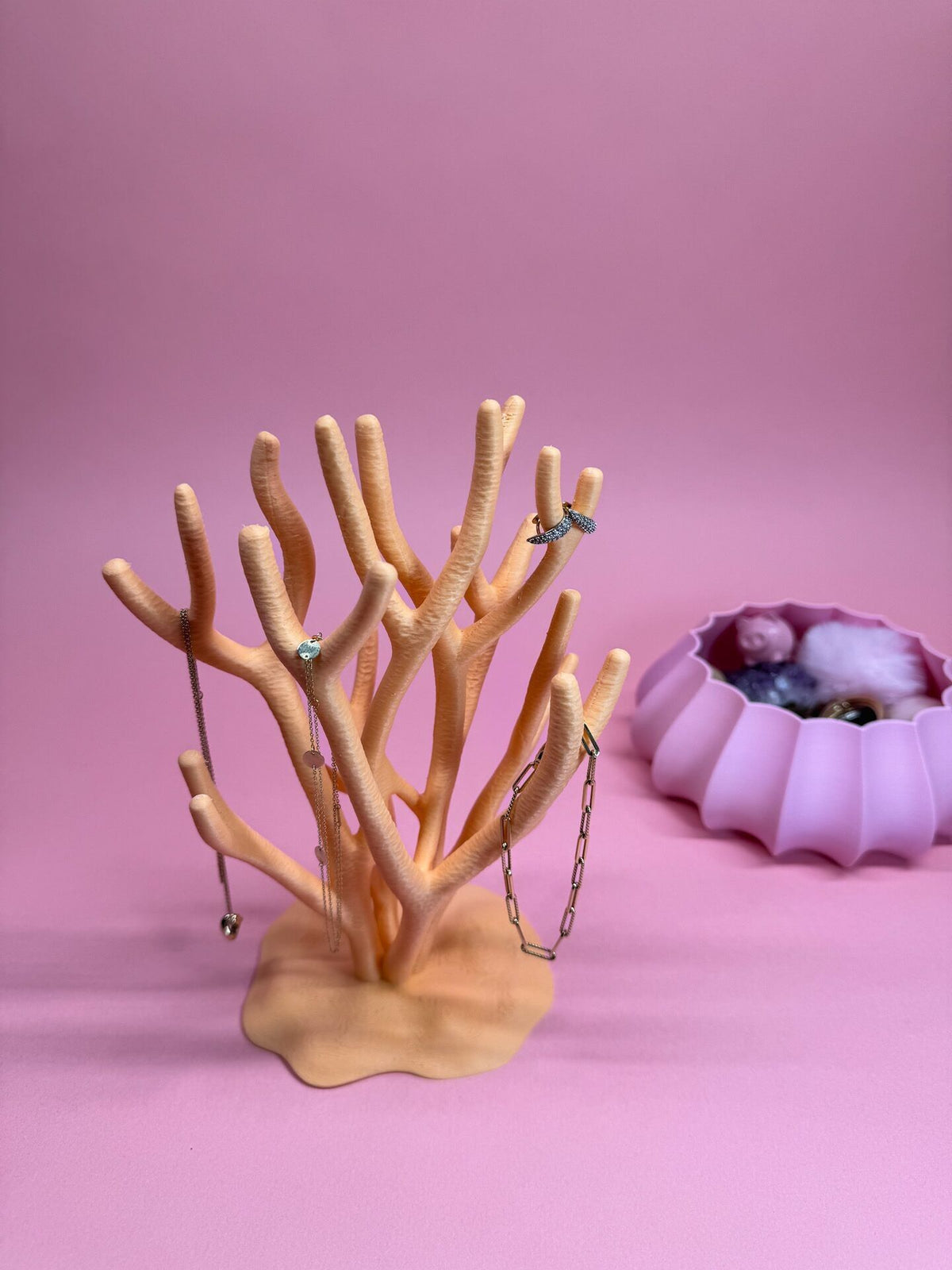 Présentoir à bijoux corail