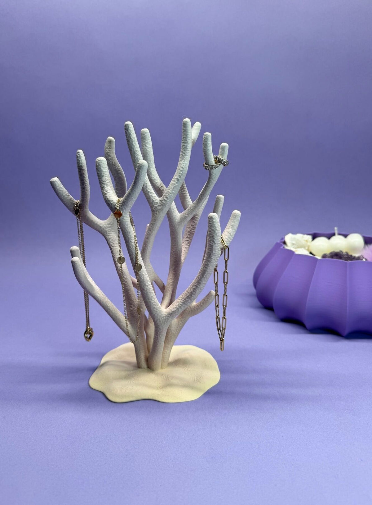Présentoir à bijoux corail