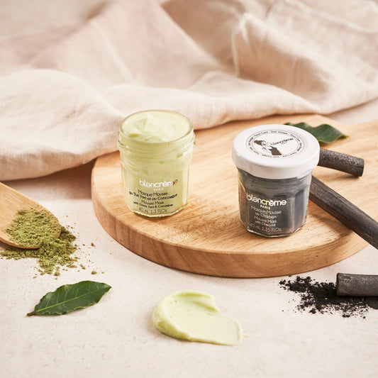 Masque visage mousse – Thé Vert & Concombre