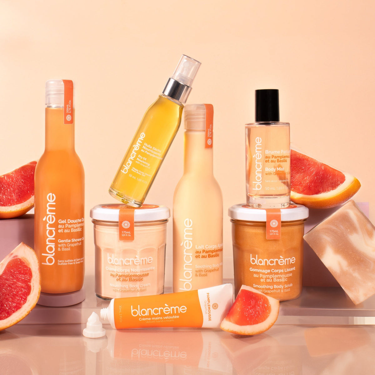 Gommage corps lissant – Pamplemousse & Basilic