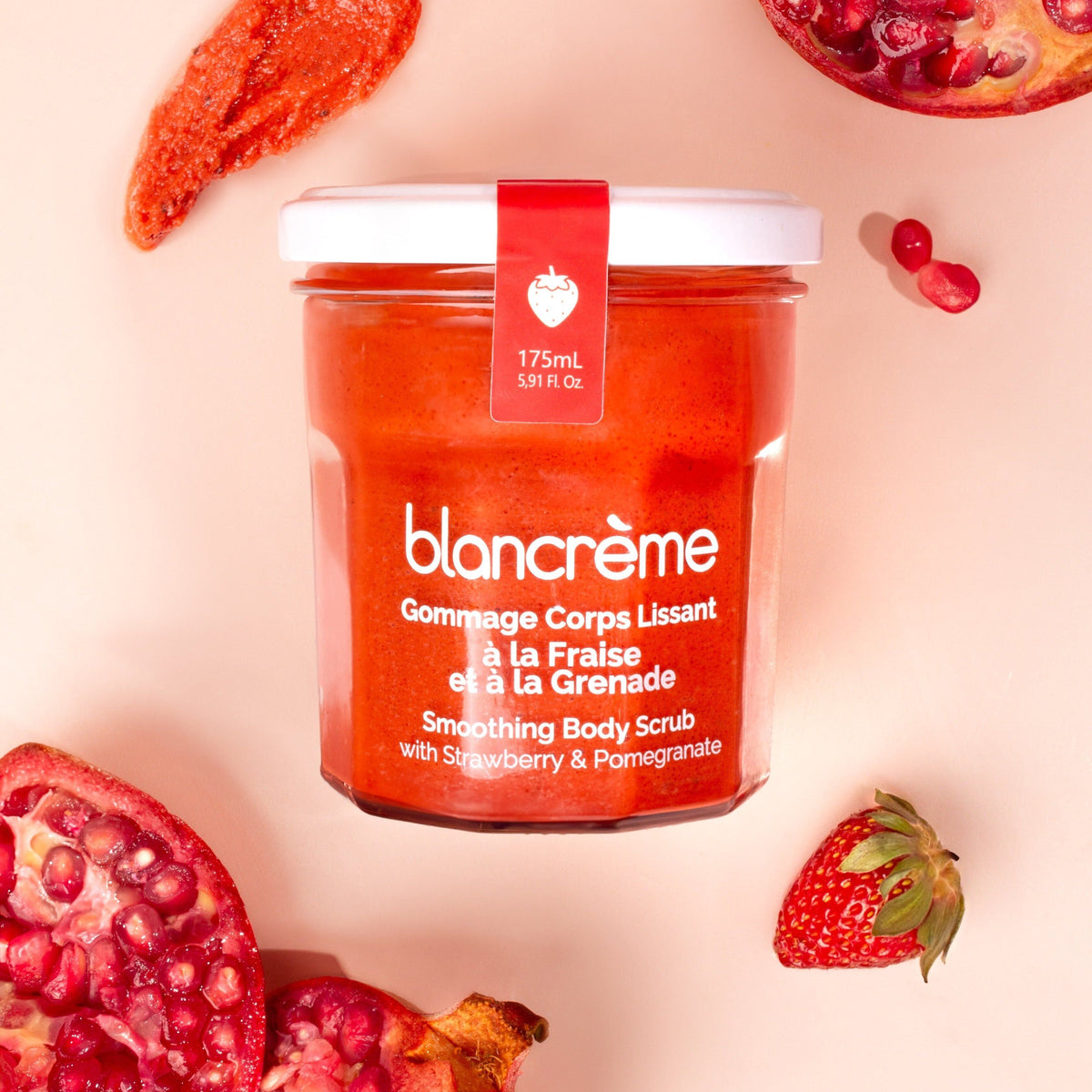 Gommage corps lissant – Fraise & Grenade
