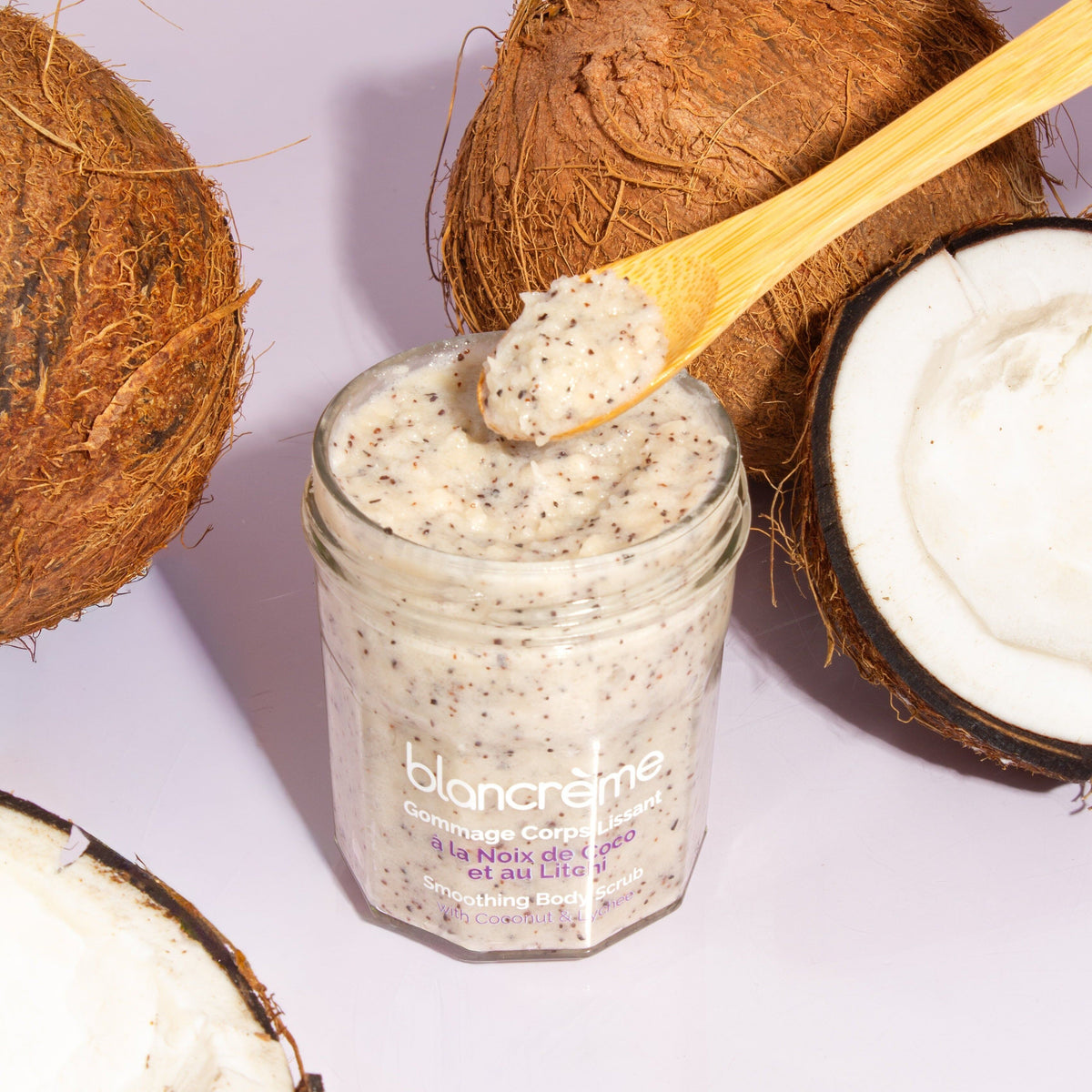 Gommage corps lissant – Noix de Coco & Litchi