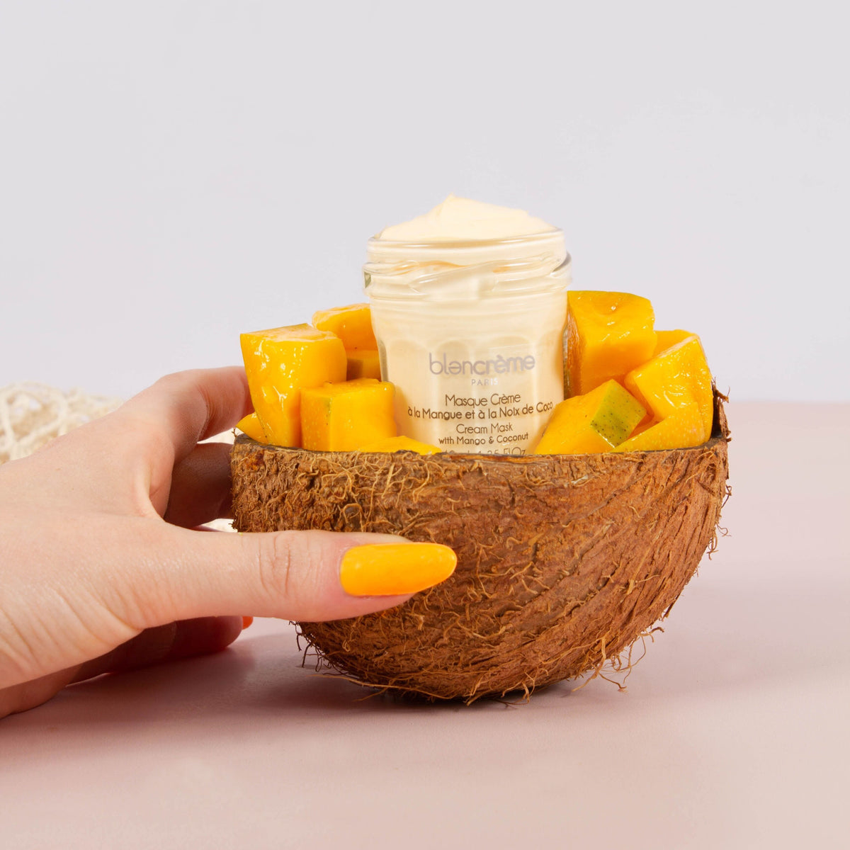Masque visage crème – Mangue & Noix de Coco