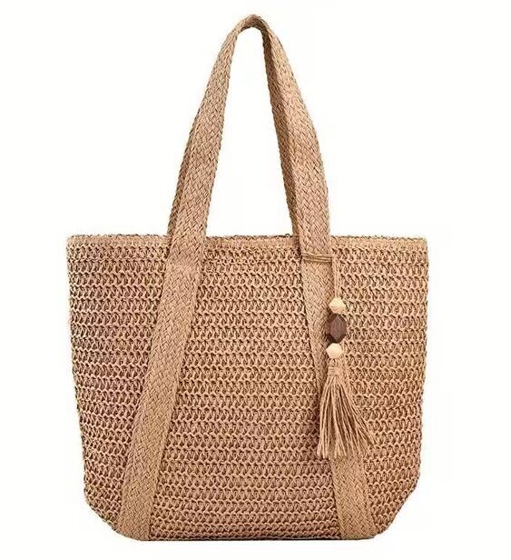 sac de plage cabas en raffia