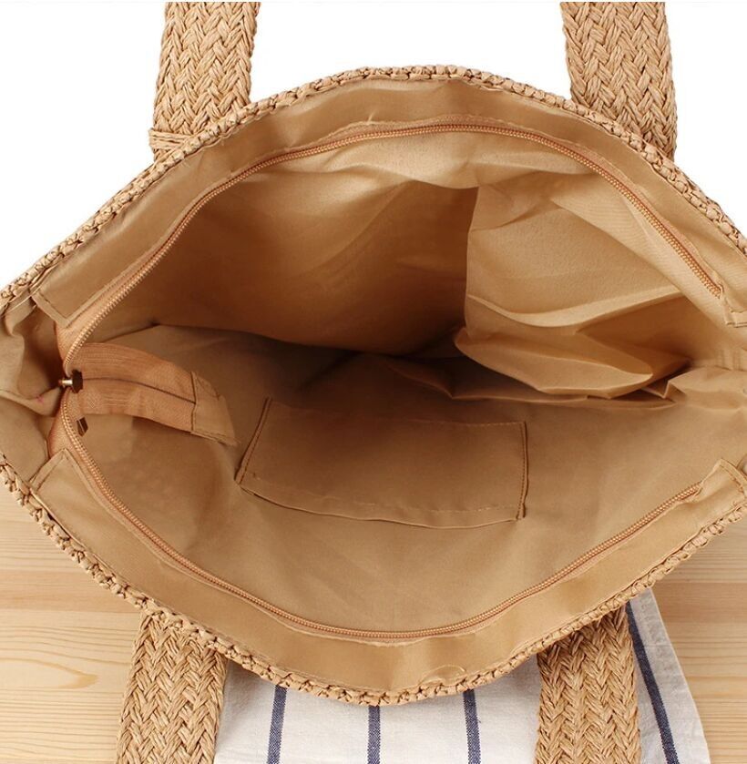 sac de plage cabas en raffia