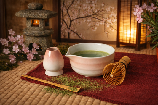 Coffret Matcha Sakura, kit complet cérémonie du thé, Yoko Design