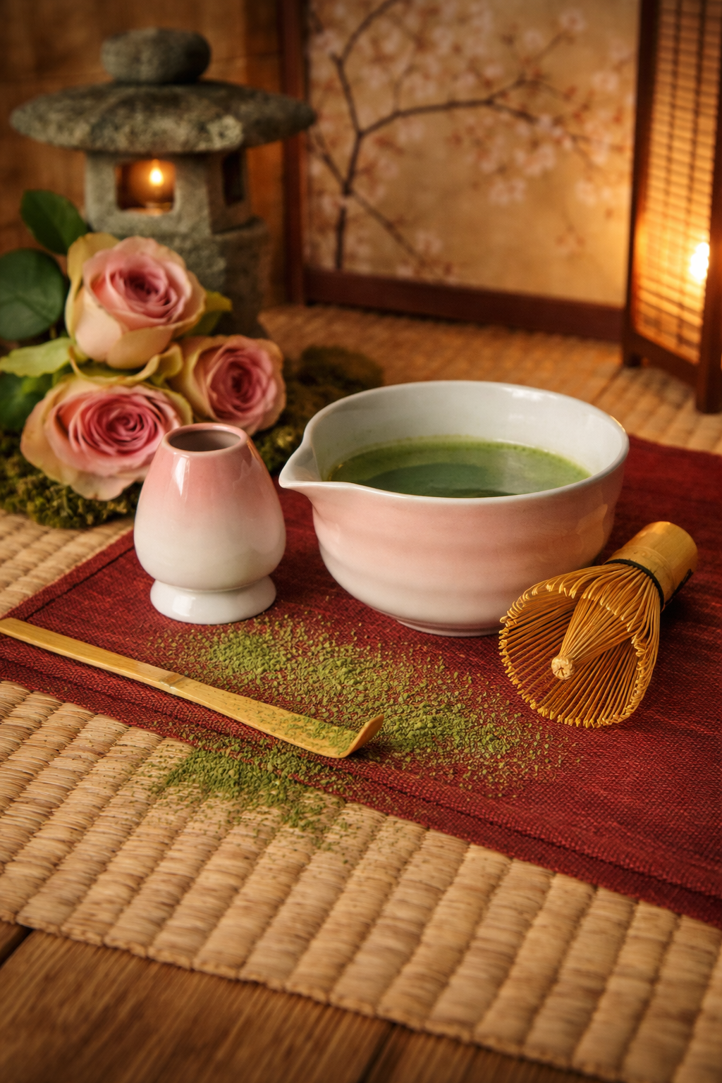 Coffret Matcha Sakura – kit complet cérémonie du thé