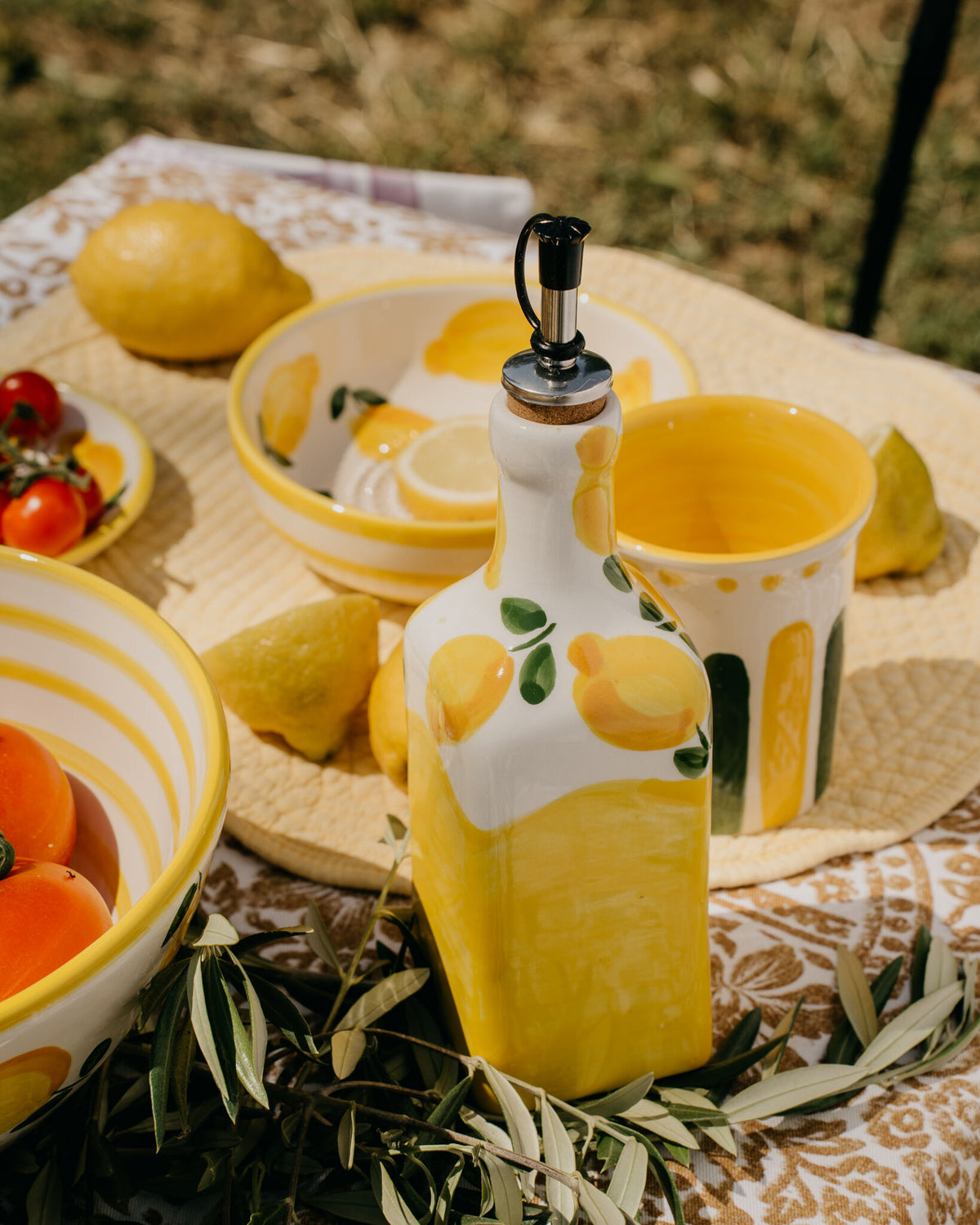 Huilier céramique Jaune citron