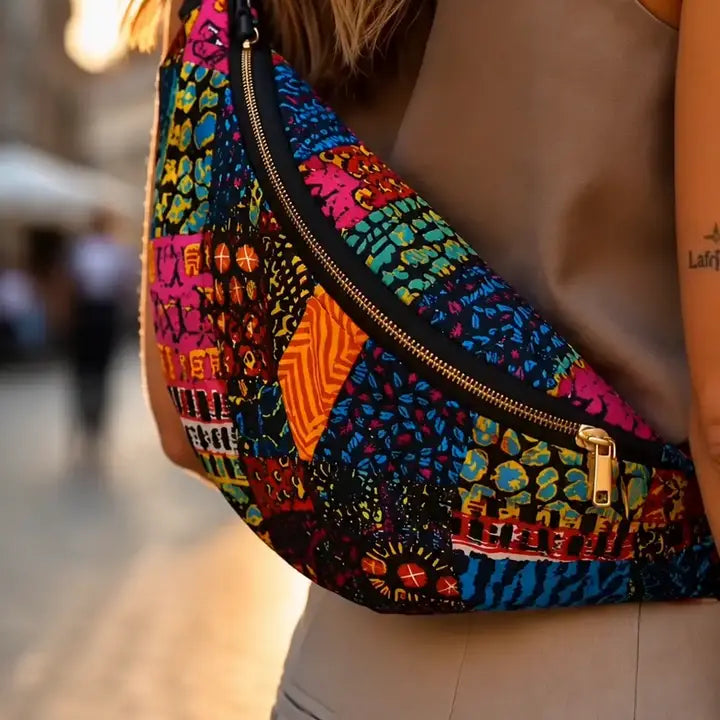 Sac banane Safari - sac banane bohème fait main