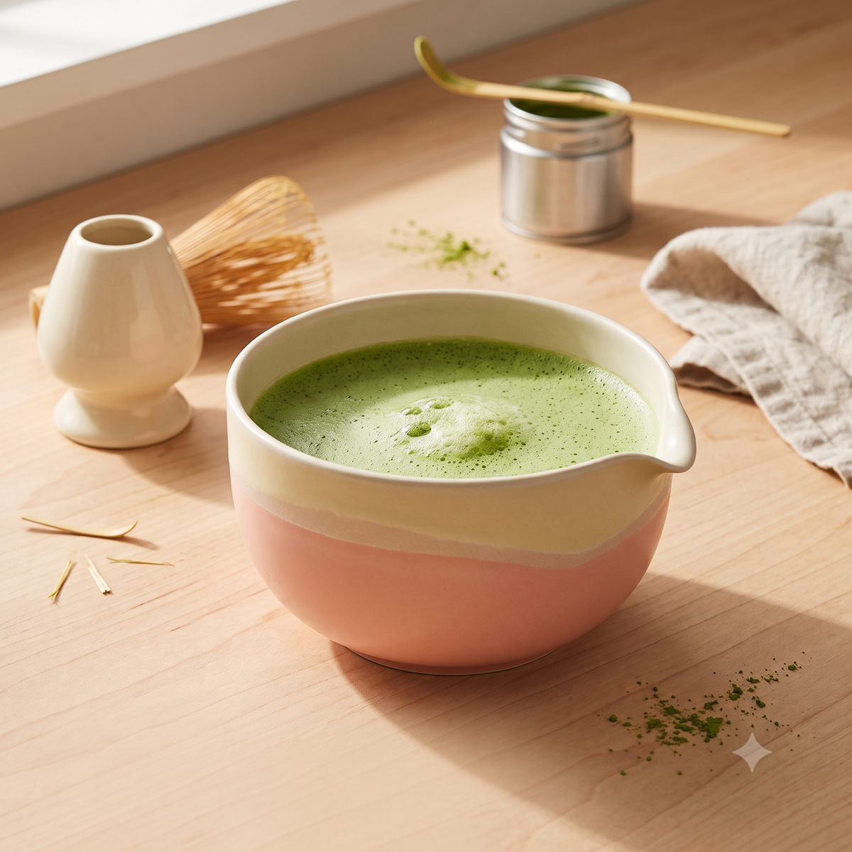 Bol à matcha latte à bec verseur 450 ml