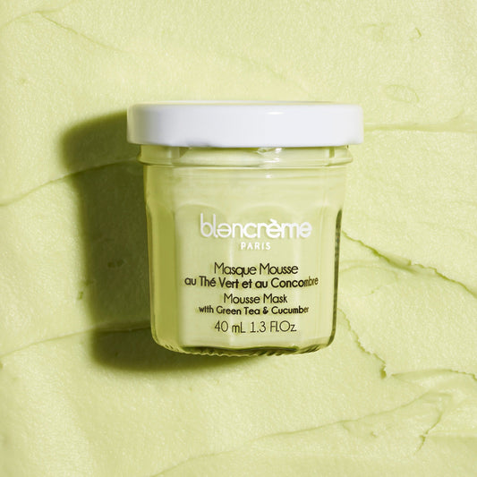 Masque visage mousse – Thé Vert & Concombre