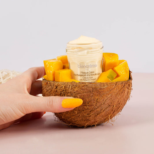 Masque visage crème – Mangue & Noix de Coco