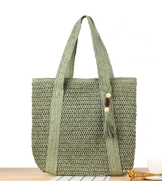 sac de plage cabas en raffia