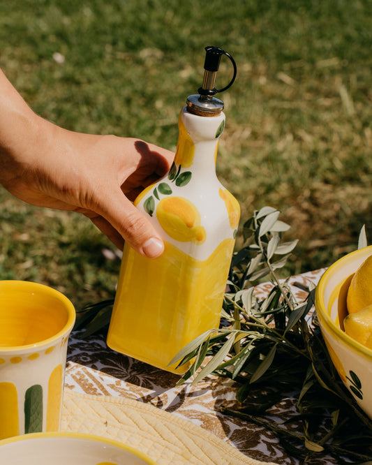Huilier céramique Jaune citron — Alfar Tierra Cocida