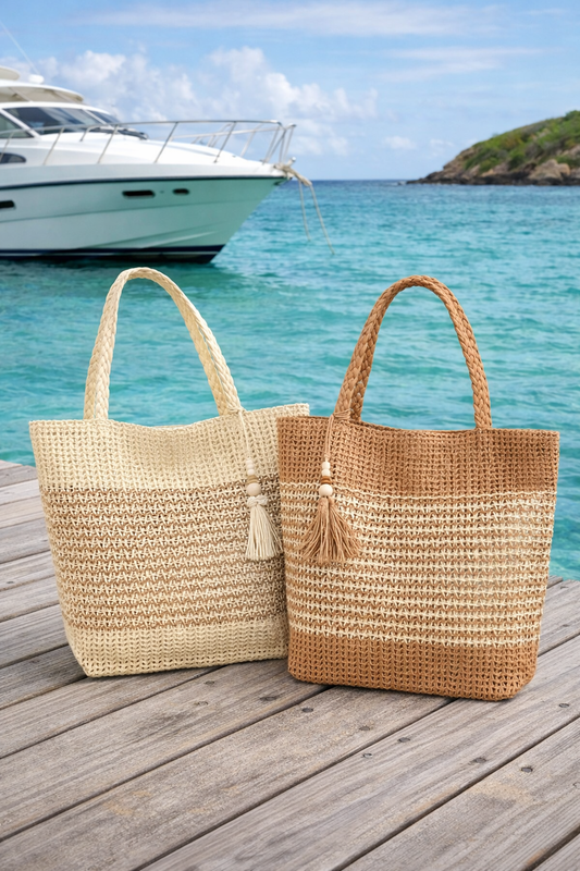 sac bandoulière paille tissé