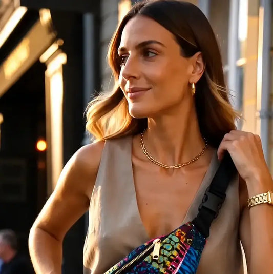 Sac banane Safari - sac banane bohème fait main